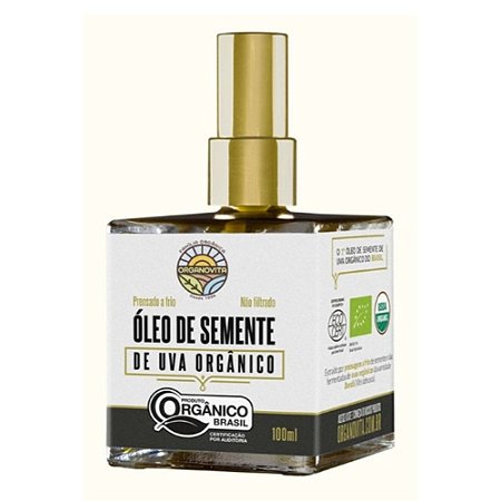 ÓLEO de SEMENTE UVA - ORGANOVITA - 100ml