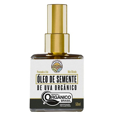 ÓLEO de SEMENTE UVA - ORGANOVITA - 50ML