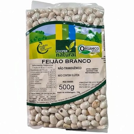 FEIJAO BRANCO ORGANICO - COOPERNATURAL - 500G