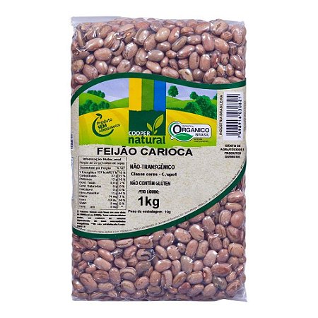 FEIJAO CARIOCA ORGANICO - COOPERNATURAL -  1KG