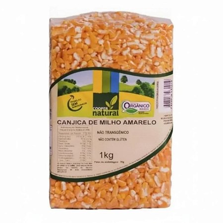 CANJICA DE MILHO AMARELO ORGANICO - COOPERNATURAL - 1KG