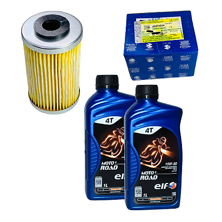 Kit Troca Óleo Bajaj Dominar 400/200/250 Elf 10w50 E Filtro