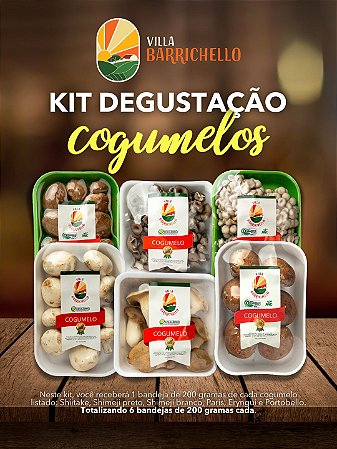 Kit Degustação de 6 Cogumelos com Eryngui