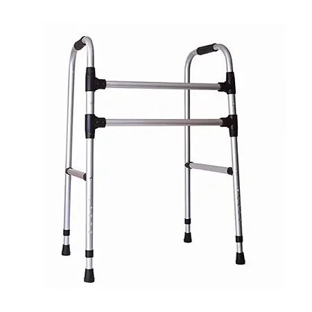 Andador em Alumínio 2 Barras - Fixo e Dobrável - Sequencial.