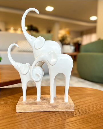 Trio elefantes decorativo