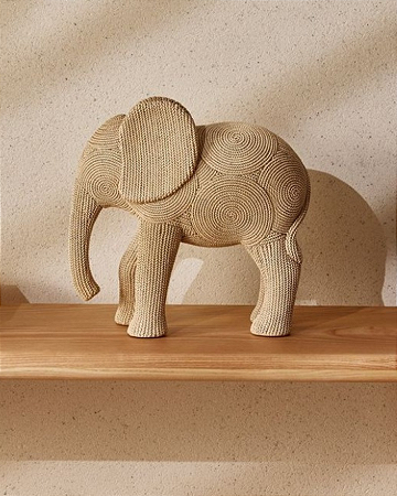 Escultura elefante em polirresina