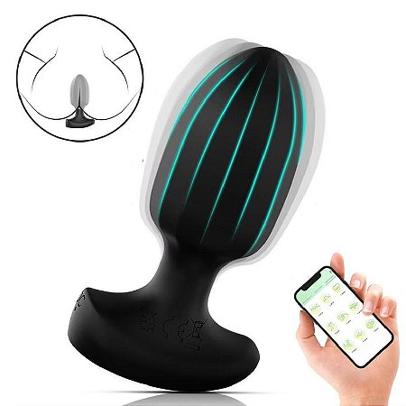 Plug Anal Vibrador Controle App