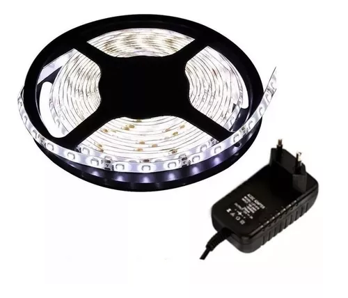 Fita LED 5M c/fonte Branco Frio