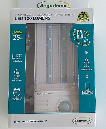 Luminária c/sensor de presença