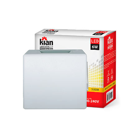 Arandela Branco Quente 6W cor branca