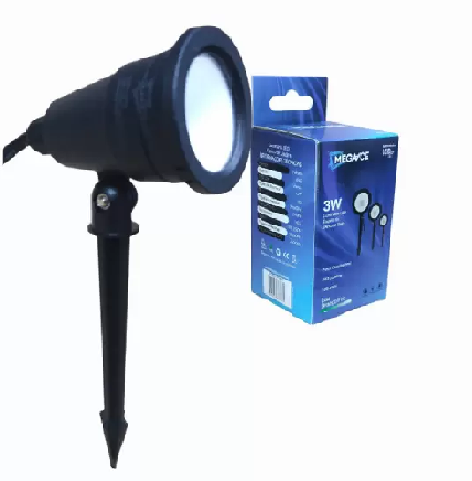 Luminária LED Espeto Jardim SMD 3W Branco Frio