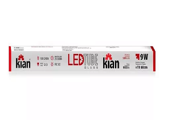 Tubular LED 9W Branco Frio