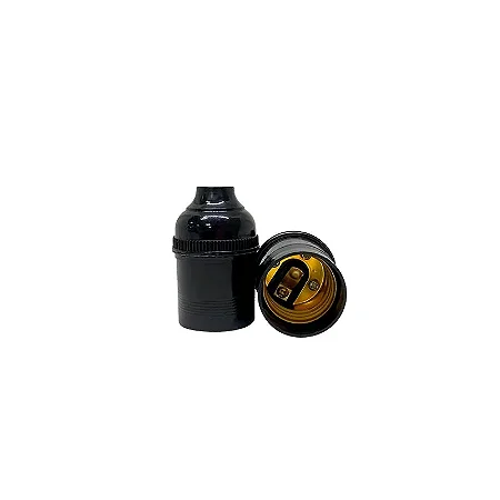 Bocal Soquete Nylon Pendente E27 4A Preto