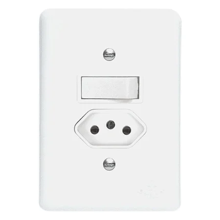 Interruptor Simples c/ Tomada 20A Branco