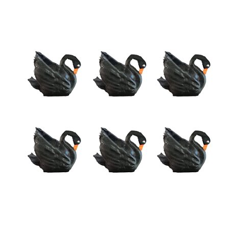 Kit 6 mini Cisne Negro Maquetes, Mini Mundos, Terrário