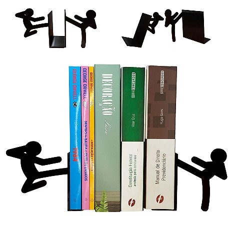 Organizador Criativo - Aparador de Livros Suporte Bibliocanto - Karatê