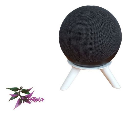 Suporte Tripé Amazon Alexa Echo Dot 4 Branco (apoio De Mesa)