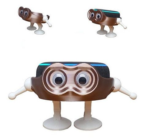 Suporte De Mesa Amazon Echo Dot 3 Alexa Apoio - Rosê Gold