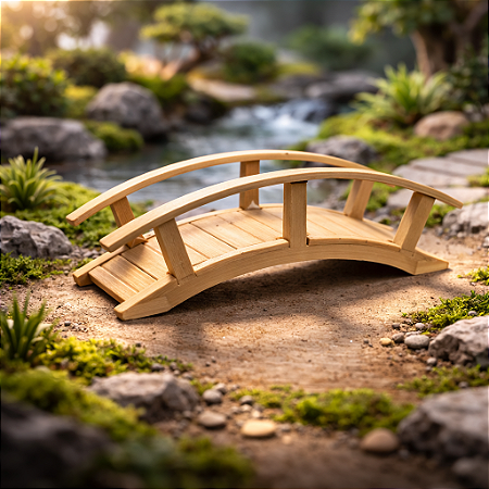 2 Miniaturas De Pontes Em Arco Decoração Terrario