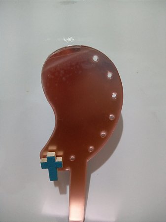 Brinco de MDF - Cor Azul 0004