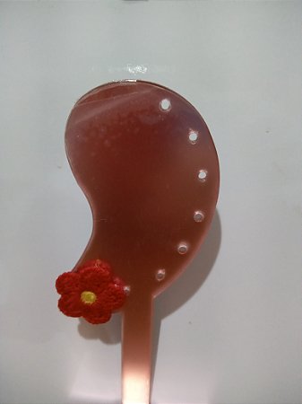 Brinco de Crochê Vermelho 0006