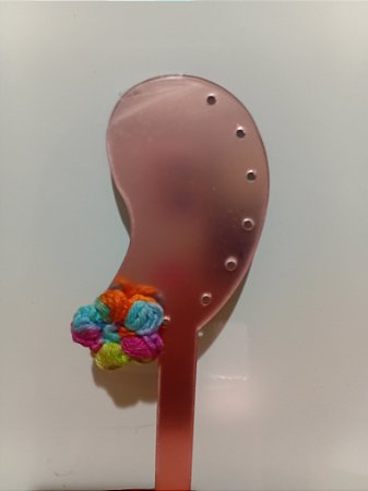 Brinco de Crochê Colorido 0051