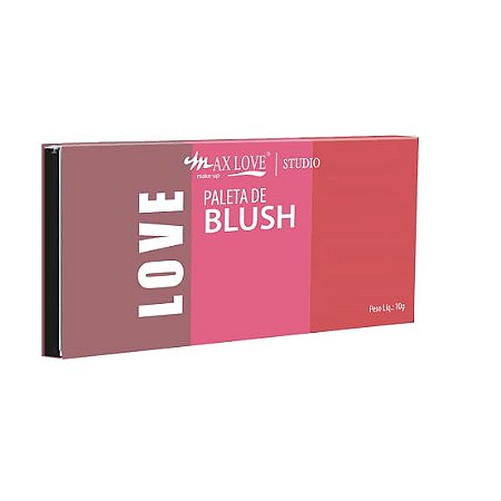 Paleta de Blush da Max Love Trio de Cores