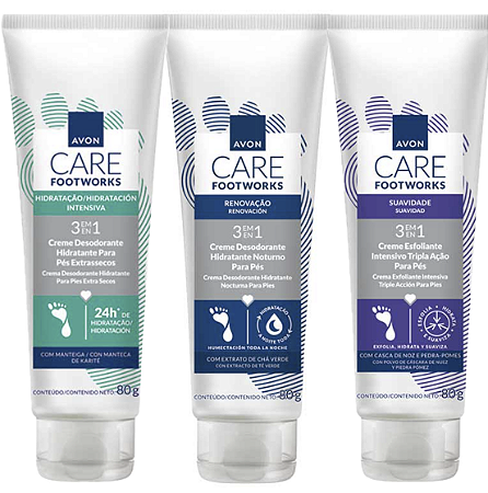 Hidratante para pés FOOTWORKS Avon