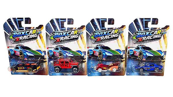 CARRINHO METAL BOXCAR RACING 7,5CM - IMCOL