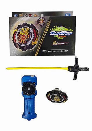 PIÃO BURSTTOP FORCE COM LAÇADOR DESMOTÁVEL 6CM - IMCOL