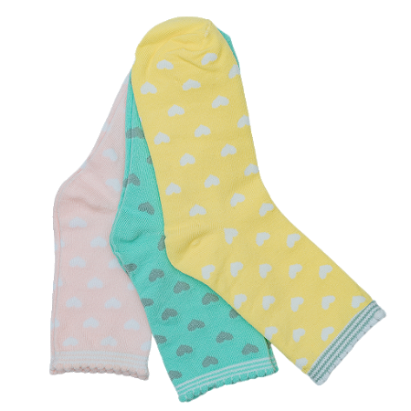 MEIA ÉOLO KIDS FEMINIA CANO LONGO C/3 SORTIDA