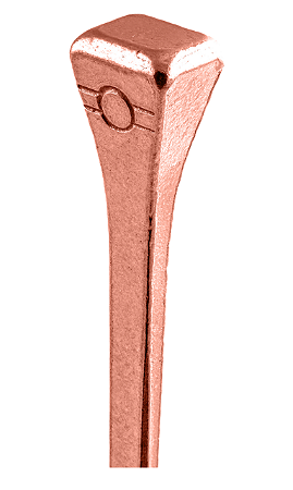 Cravo para ferradura cobreado mod. E4 c/250un