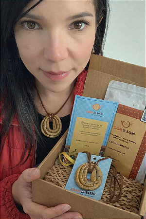 Kit Mães Joanas | Colar Espiral Yellow + Café