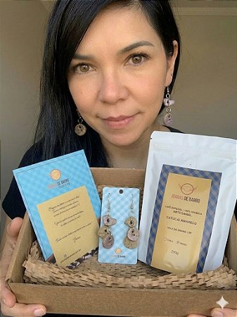 Kit Mães Joanas | Brinco Penduricalhos + Café