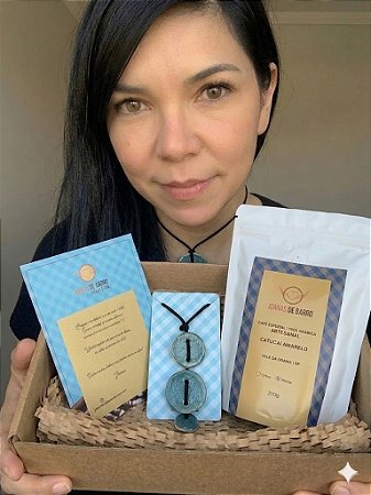 Kit Mães Joanas | Colar Cerâmica Trio Circulos+ Café