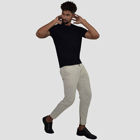 Calça Social Linho Cru