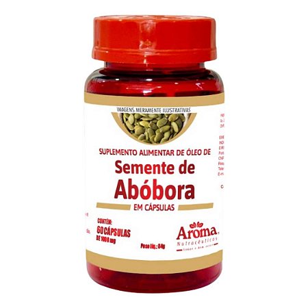 Óleo de Semente de Abóbora com 60 cápsula de 1000 mg.
