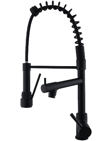 Torneira Bica Mesa Gourmet All Black Monocomando