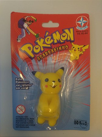 🟡 Boneco Pokémon Agarradinho Pikachu – Estrela (Anos 2000) – NOVO na embalagem!
