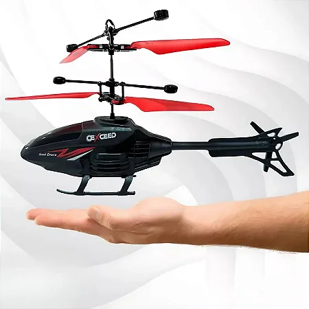 Mini Helicóptero De Brinquedo Com Controle De Pulso Recarregável