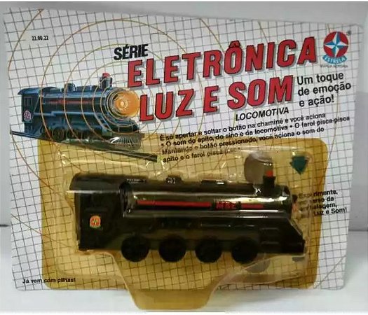 🚂 Locomotiva Série Eletrônica Luz e Som - Estrela Anos 90 - Preto