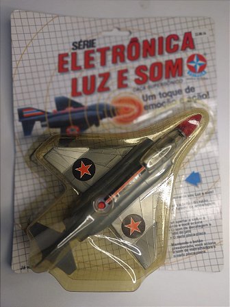 Caça Supersônico Estrela – Série Eletrônica Luz e Som – Anos 80/90 - Prata