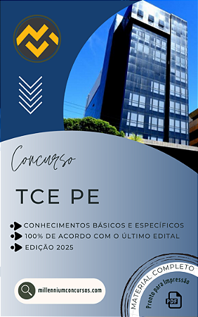 Apostila TCE PE 2025 Analista de Controle Externo Contas Públicas