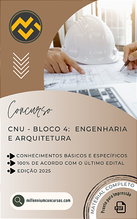Apostila CNU 2025 Bloco Temático 4 Engenharia e Arquitetura