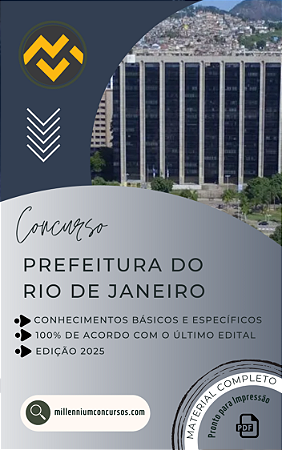 Apostila PREFEITURA DO RIO DE JANEIRO 2025 Analista de Procuradoria Gestão