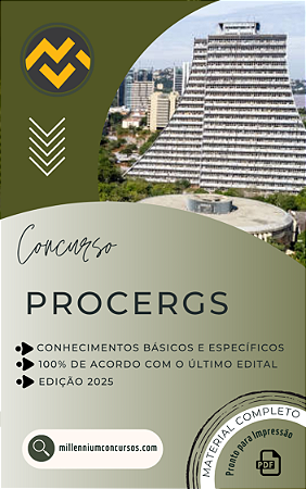 Apostila PROCERGS 2025 Suporte em Banco de Dados
