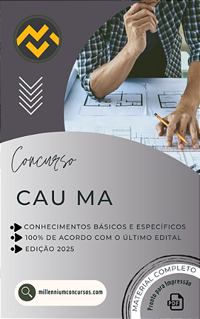Apostila CAU MA 2025 Auxiliar de Fiscalização e Atendimento
