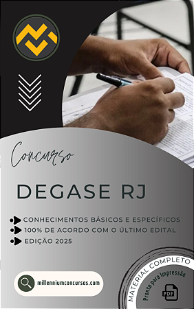 Apostila DEGASE RJ 2025 Analista de Tecnologia da Informação