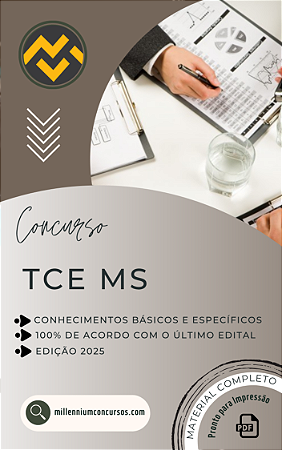 Apostila TCE MS 2025 Auditor de Controle Externo Tecnologia da Informação