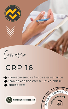 Apostila CRP 16 2025 Psicólogo Técnico